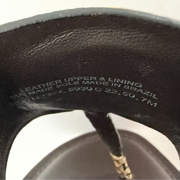 Tory Burch, Leather Snake Thong Sandals, 7, Miller Flip Flops - Picture 6 of 6